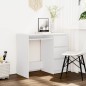 vidaXL Escritorio de madera contrachapada blanco 90x45x76 cm