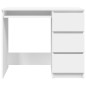 vidaXL Escritorio de madera contrachapada blanco 90x45x76 cm
