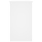 vidaXL Escritorio de madera contrachapada blanco 90x45x76 cm