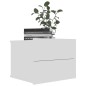 vidaXL Mesitas de noche 2 uds madera contrachapada blanco 40x30x30 cm vidaXL Mesitas de noche 2 uds madera contrachapada blanco 40x30x30 cm