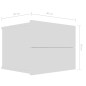 vidaXL Mesitas de noche 2 uds madera contrachapada blanco 40x30x30 cm vidaXL Mesitas de noche 2 uds madera contrachapada blanco 40x30x30 cm
