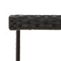 vidaXL Mesa de jardín ratán sintético y vidrio negra 109x107x74 cm vidaXL Mesa de jardín ratán sintético y vidrio negra 109x107x74 cm