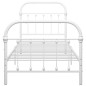 vidaXL Estructura de cama de metal blanco 90x200 cm vidaXL Estructura de cama de metal blanco 90x200 cm