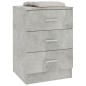 vidaXL Mesitas de noche 2 unidades aglomerado gris hormigón 38x35x56cm vidaXL Mesitas de noche 2 unidades aglomerado gris hormigón 38x35x56cm