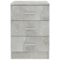 vidaXL Mesitas de noche 2 unidades aglomerado gris hormigón 38x35x56cm vidaXL Mesitas de noche 2 unidades aglomerado gris hormigón 38x35x56cm