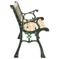 vidaXL Banco de jardín hierro fundido y madera de abeto maciza 122 cm vidaXL Banco de jardín hierro fundido y madera de abeto maciza 122 cm