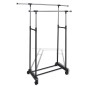 vidaXL Perchero ajustable para ropa 4 ruedas 2 barras vidaXL Perchero ajustable para ropa 4 ruedas 2 barras