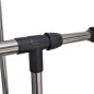 vidaXL Perchero ajustable para ropa 4 ruedas 2 barras vidaXL Perchero ajustable para ropa 4 ruedas 2 barras