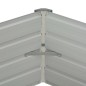 vidaXL Jardinera elevada acero galvanizado gris antracita 129x129x45cm vidaXL Jardinera elevada acero galvanizado gris antracita 129x129x45cm