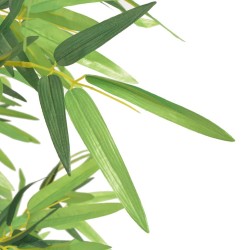 vidaXL Árbol de bambú artificial con maceta 120 cm verde  
