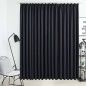 vidaXL Cortina opaca con ganchos negro 290x245 cm vidaXL Cortina opaca con ganchos negro 290x245 cm