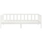 vidaXL Sofá cama de madera maciza de pino blanco 90x200 cm vidaXL Sofá cama de madera maciza de pino blanco 90x200 cm