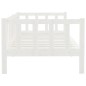 vidaXL Sofá cama de madera maciza de pino blanco 90x200 cm vidaXL Sofá cama de madera maciza de pino blanco 90x200 cm