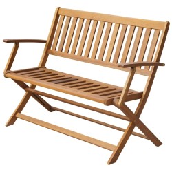 vidaXL Banco de jardín 120 cm madera de acacia maciza