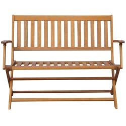 vidaXL Banco de jardín 120 cm madera de acacia maciza