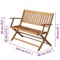 vidaXL Banco de jardín 120 cm madera de acacia maciza vidaXL Banco de jardín 120 cm madera de acacia maciza