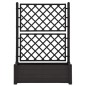 vidaXL Jardinera con enrejado PP gris antracita 100x43x142 cm vidaXL Jardinera con enrejado PP gris antracita 100x43x142 cm