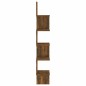 vidaXL Estantería esquina pared madera roble ahumado 20x20x127,5 cm vidaXL Estantería esquina pared madera roble ahumado 20x20x127,5 cm