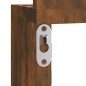 vidaXL Estantería esquina pared madera roble ahumado 20x20x127,5 cm vidaXL Estantería esquina pared madera roble ahumado 20x20x127,5 cm