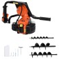 vidaXL Taladro de suelo de barrena naranja vidaXL Taladro de suelo de barrena naranja