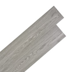 vidaXL Lamas para suelo de PVC autoadhesivas 5,02m² 2mm gris oscuro  