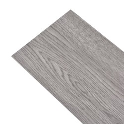 vidaXL Lamas para suelo de PVC autoadhesivas 5,02m² 2mm gris oscuro  