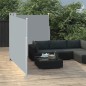 vidaXL Toldo lateral retráctil gris antracita 160x600 cm vidaXL Toldo lateral retráctil gris antracita 160x600 cm