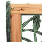 vidaXL Banco de jardín hierro fundido y madera maciza de abeto 122 cm vidaXL Banco de jardín hierro fundido y madera maciza de abeto 122 cm