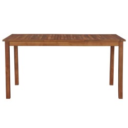 vidaXL Mesa de jardín madera maciza de acacia 150x90x74 cm