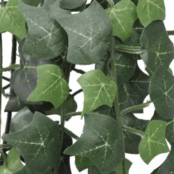 vidaXL Planta artificial hiedra 2 unidades 90 cm 