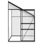 vidaXL Invernadero de aluminio gris antracita 3,97 m³ vidaXL Invernadero de aluminio gris antracita 3,97 m³