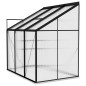 vidaXL Invernadero de aluminio gris antracita 3,97 m³ vidaXL Invernadero de aluminio gris antracita 3,97 m³