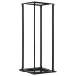 vidaXL Leñero con base acero negro 37x37x113 cm vidaXL Leñero con base acero negro 37x37x113 cm