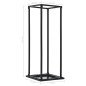 vidaXL Leñero con base acero negro 37x37x113 cm vidaXL Leñero con base acero negro 37x37x113 cm