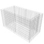 vidaXL Arriate de acero de gaviones plateado 180x90x100 cm vidaXL Arriate de acero de gaviones plateado 180x90x100 cm