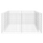 vidaXL Arriate de acero de gaviones plateado 180x90x100 cm vidaXL Arriate de acero de gaviones plateado 180x90x100 cm