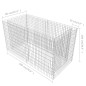 vidaXL Arriate de acero de gaviones plateado 180x90x100 cm vidaXL Arriate de acero de gaviones plateado 180x90x100 cm