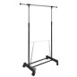 vidaXL Perchero ajustable para ropa 4 ruedas 1 barras vidaXL Perchero ajustable para ropa 4 ruedas 1 barras
