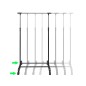 vidaXL Perchero ajustable para ropa 4 ruedas 1 barras vidaXL Perchero ajustable para ropa 4 ruedas 1 barras