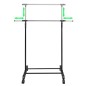 vidaXL Perchero ajustable para ropa 4 ruedas 1 barras vidaXL Perchero ajustable para ropa 4 ruedas 1 barras