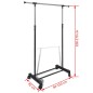 vidaXL Perchero ajustable para ropa 4 ruedas 1 barras vidaXL Perchero ajustable para ropa 4 ruedas 1 barras