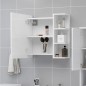 vidaXL Armario con espejo de baño madera contrachapada 62,5x20,5x64 cm vidaXL Armario con espejo de baño madera contrachapada 62,5x20,5x64 cm