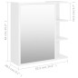 vidaXL Armario con espejo de baño madera contrachapada 62,5x20,5x64 cm vidaXL Armario con espejo de baño madera contrachapada 62,5x20,5x64 cm