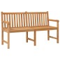 vidaXL Banco de jardín de madera maciza de teca 150 cm vidaXL Banco de jardín de madera maciza de teca 150 cm