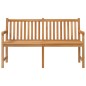 vidaXL Banco de jardín de madera maciza de teca 150 cm vidaXL Banco de jardín de madera maciza de teca 150 cm