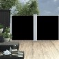 vidaXL Toldo lateral retráctil negro 117x600 cm vidaXL Toldo lateral retráctil negro 117x600 cm