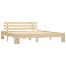 vidaXL Estructura de cama de madera maciza de pino 160x200 cm