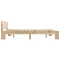 vidaXL Estructura de cama de madera maciza de pino 160x200 cm
