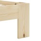 vidaXL Estructura de cama de madera maciza de pino 160x200 cm