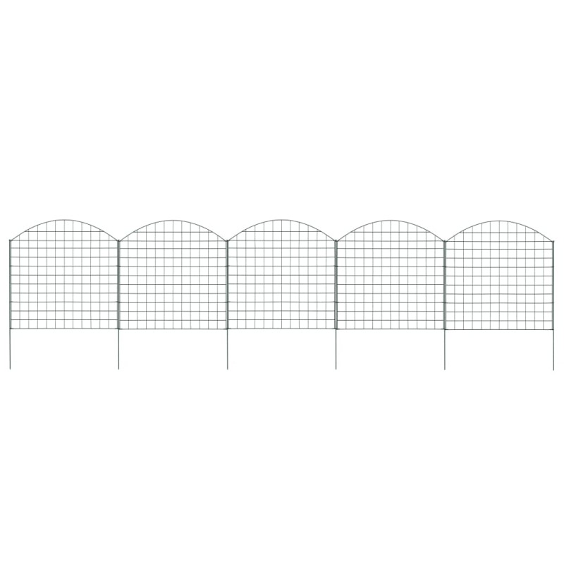 vidaXL Set de valla de jardín arqueada verde 77,5x78,5 cm vidaXL Set de valla de jardín arqueada verde 77,5x78,5 cm